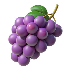 bunch of grapes isolated on white background
