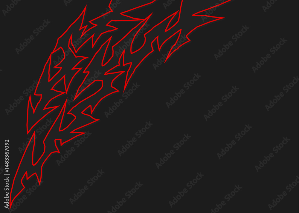 Poster abstract background with curved geometric tribal pattern and with some copy space area