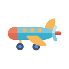 Toy Airplane Icon Representing Children&rsquo;s Aviation Play and Imaginative Flight