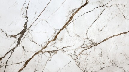 Elegant White Marble Texture with Brown Veins: A High-Resolution Image for Design Inspiration