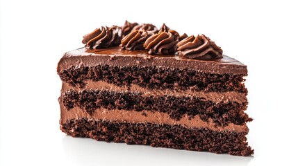 Indulge in layered rich chocolate cake bakery dessert recipe cozy kitchen close-up a rich and decadent chocolate cake with layers of delight