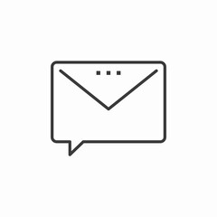 email message notification icon sign vector