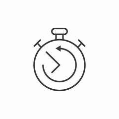 fast delivery timer icon sign vector