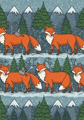 Winter Fox Frolic