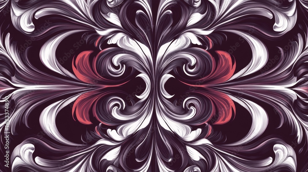 Poster dynamic artistry in abstract design bold swirling lines pattern digital medium vibrant color palette