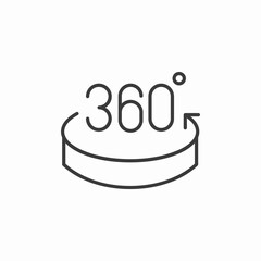 full view rotation icon sign vector