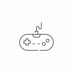 gamepad joystick icon sign vector