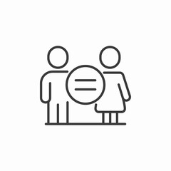 gender equality icon icon sign vector