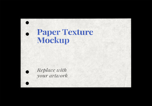 Paper Mockup Texture Letterhead Template Branding Identity Blank Poster Flyer Piece Torn Ripped