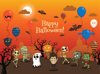 halloween party background