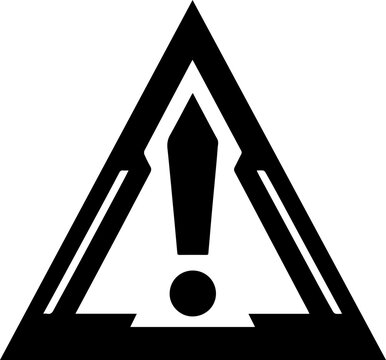 Warning Exclamation Sign Inside Triangle Symbol