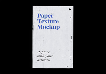 Paper Mockup Texture Letterhead Template Branding Identity Blank Poster Flyer Piece Torn Ripped
