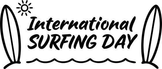 surfing day vector isolated on transparent background for poster,banner,flyer