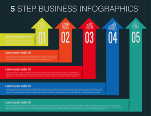 Circle chart infographic template with options for presentations, advertising, layouts, annual reports