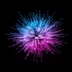Fototapeta premium Abstract Colorful Explosion on Black Background