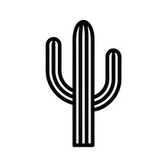 Saguaro Cactus Icon Desert Plant, Southwestern Symbol, Arid Climate