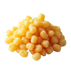 A pile of yellow corn kernels