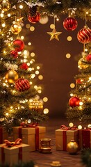 Crimson & Gold Christmas Glow