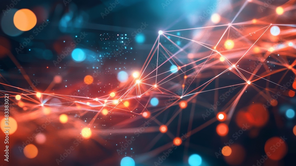 Poster exploring the dynamic digital cyberspace a journey through abstract environments virtual reality and
