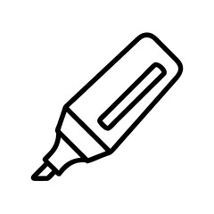 Highlighter Pen Icon Representing Text Marker &ndash; Writing and Highlighting Tool Symbol