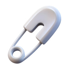 metal pin isolated on white