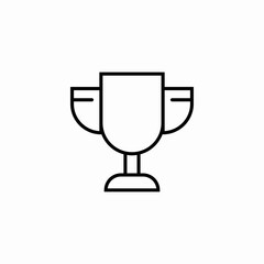 trophy prize award icon sign vector