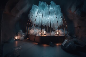 Crystal Display in Cave.