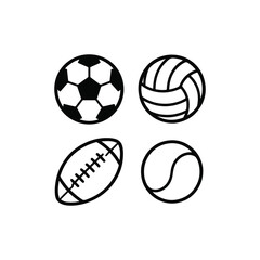 different types of sports balls