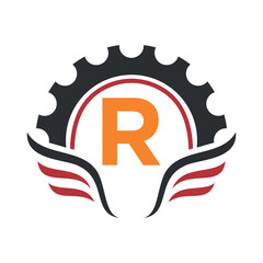 Club Community Logo combine with letter R vector template