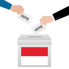Election in Indonesia. Election Concept. Vector Illustration.