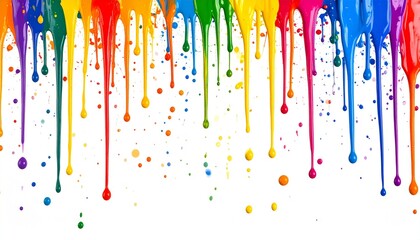 abstract colorful background with splashes. paint running down the wall
