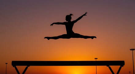 Sunset Splendor: A Leap of Faith AI Generated