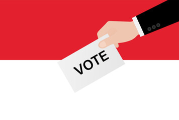 Election in Indonesia. Election Concept. Vector Illustration.
