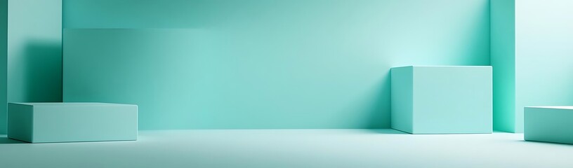 Teal studio backdrop, product display