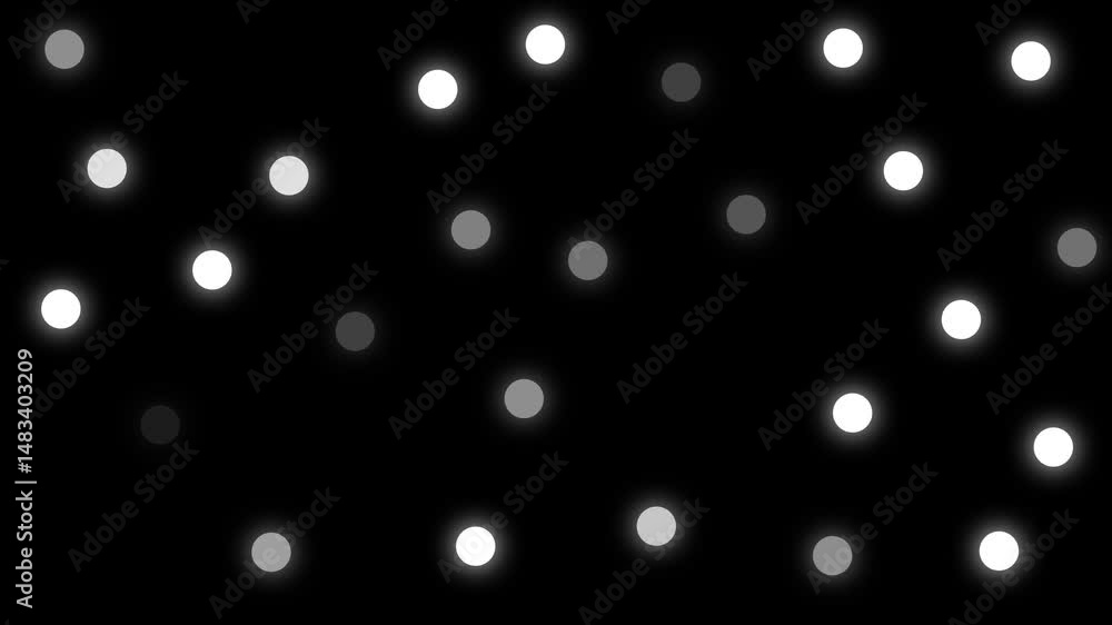 Aufkleber computer generated marquee with an alpha channel front of big disco lights, red epic 120fps slow so 