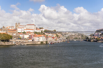 Naklejka premium Porto City Bridge | Oporto Bridge | Dom Luis I Bridge 