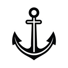 Nautical Anchor Icon Maritime, Ship, Boat, Sea, Ocean, Vessel, Symbol, Graphic, Design, Illustration