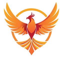 Phoenix bird logo design