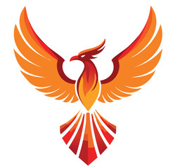 Phoenix bird logo design