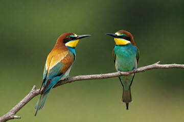Obraz premium bee eater perched on a branch
