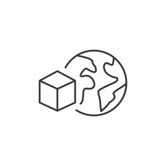 global product distribution icon sign vector