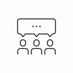 group chat bubble icon sign vector