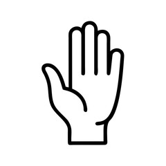 Obraz premium Raised Hand Icon Representing Volunteer Help, Support Offering, and Active Participation
