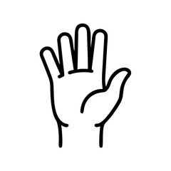 Obraz premium Raised Hand Icon Representing Volunteer Help, Support Offering, and Active Participation