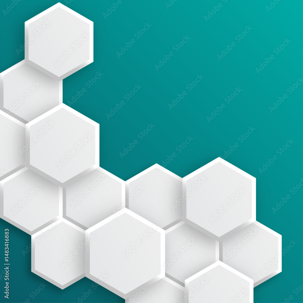 Poster abstract hexagonal background. vector illustration.