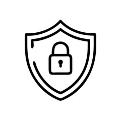 Obraz premium Secure Shield Symbol Icon Representing Protection, Safety, and Trusted Security Defense