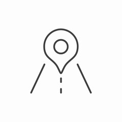 location on road icon sign vector