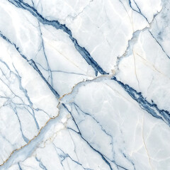 Naklejka premium Fine detailed macro image of classic white marble with sharp blue-gray lines and glossy sheen