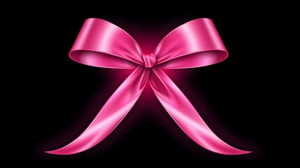 Cancer Awareness Ribbon Icon Isolated Vector Illustration for Medical Designs