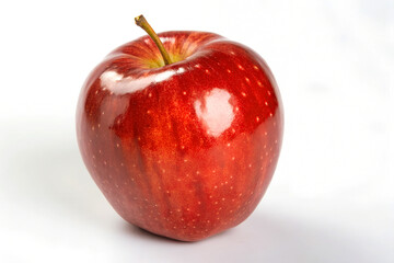 red apple on white background